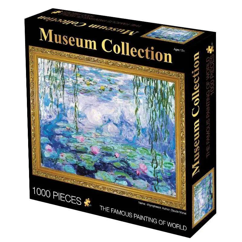 Puzzles 1000 pieces Museum Collection landscape with water lilies painting on Tampa Home & Garden Store