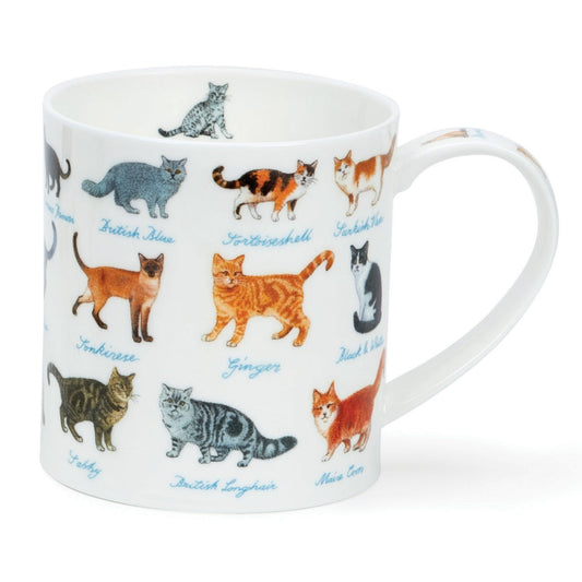 À la ferme - Chats - Mug en porcelaine fine style Ornkey par Dunoon