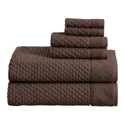 Cotton Diamond Waffle Weave Bath Towel Set