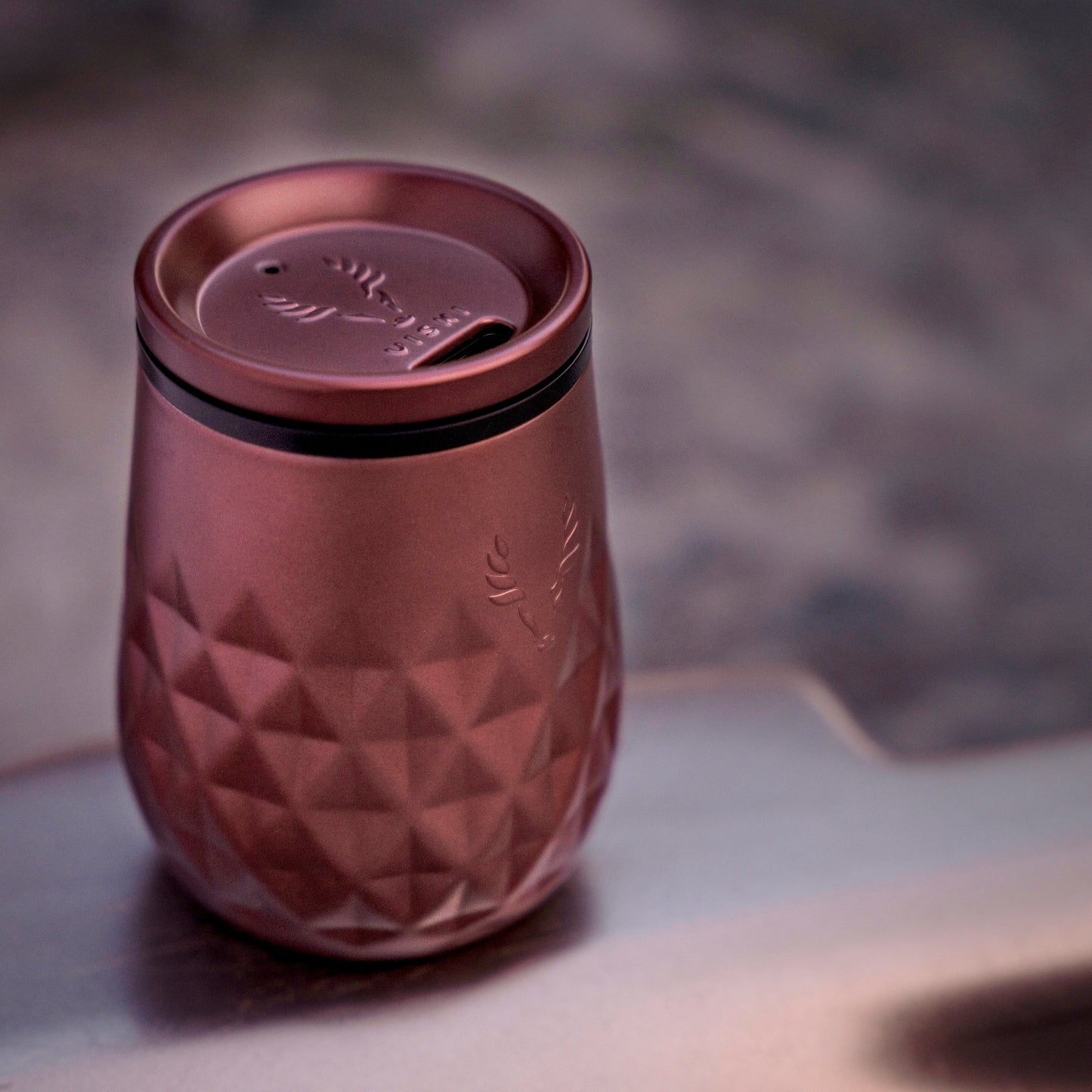 Large Paragon Wine Tumbler in Vintage Rose Finish