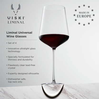 Set Of Liminal Everyday Crystal Wine Glasses