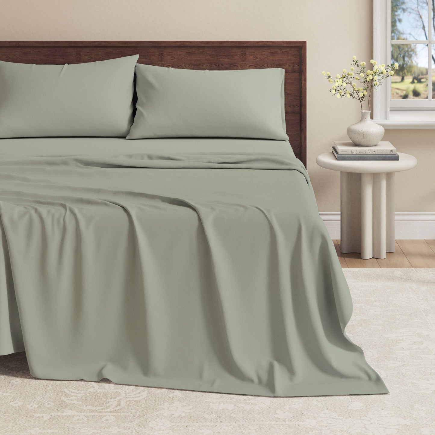 the Soft Organic Cotton Jersey Knit Bed Sheets