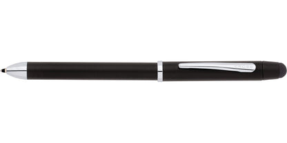 Cross Tech3+ Satin Black Multifunction Pen with chrome clip and tip on Tampa Home & Garden Store