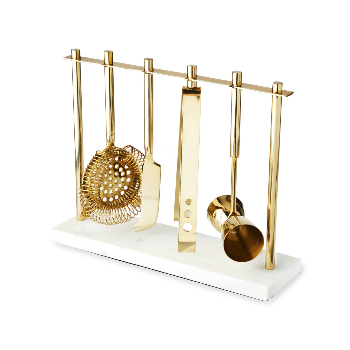 Gold Bar Tool Set with the Marble and Steel Stand