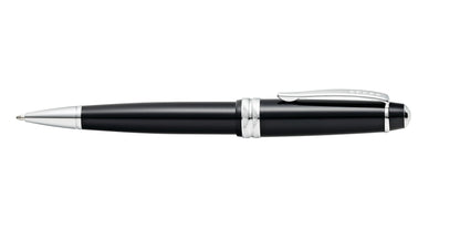 Bailey Light glossy black resin ballpoint pen, A.T. Cross with silver trim and CROSS clip on Tampa Home & Garden Store