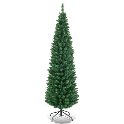 PVC Artificial Slim Pencil Christmas Tree-9 Feet