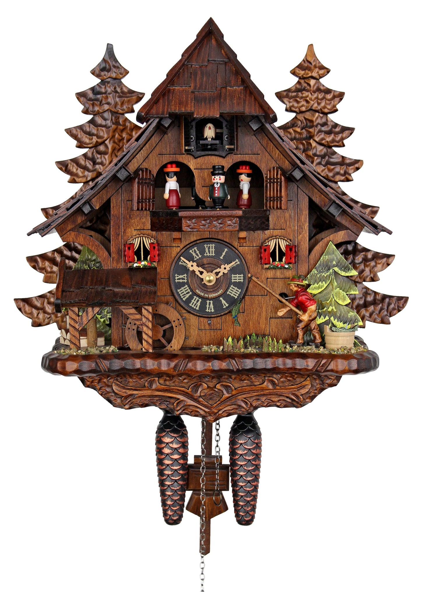 The Successful Fisherman - HerrZeit by Adolf Herr Quartz Cuckoo Clock