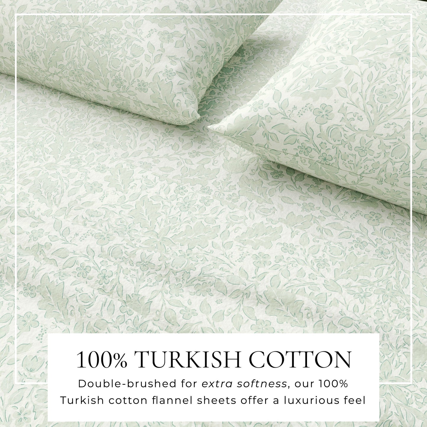 Turkish Cotton Flannel Sheet Set and Floral