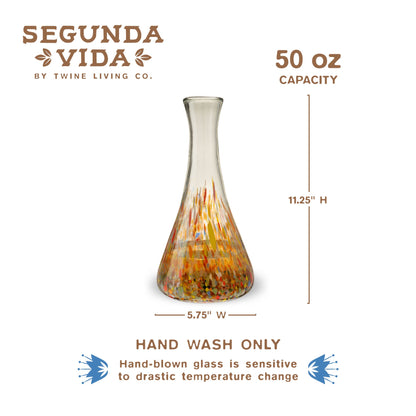 Segunda Vida Artisan Wine Decanter and Server
