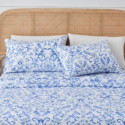 Watercolor Floral Sheet Set and a Pillowcase