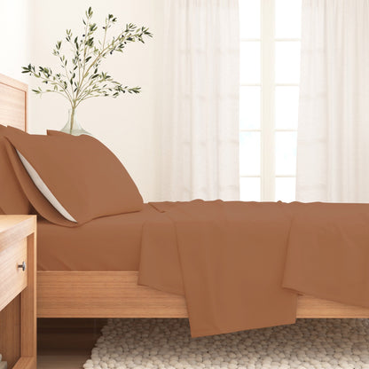 Soft and Natural Cotton Flannel Sheet Set