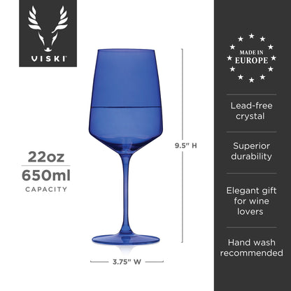 Reserve Nouveau Crystal Wine Glasses Set of Four