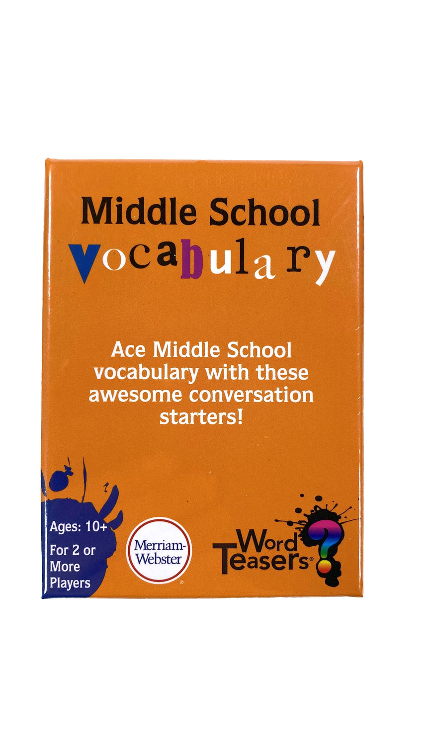 Vocabulaire du collège - Jeu de cartes de devinettes de mots