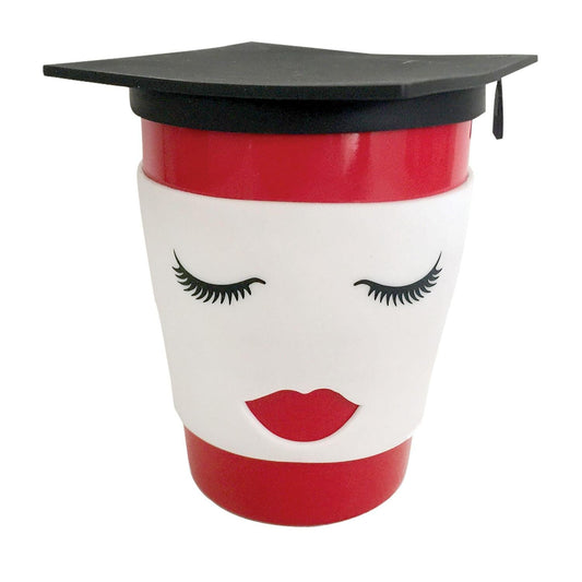 Mug de fin d'études avec couvercle en silicone - Pour elle