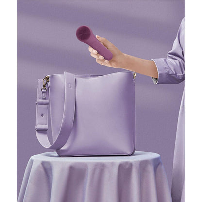 X-Level X-Fresh facial cleansing device, purple silicone handheld brush with round head on Tampa Home & Garden Store