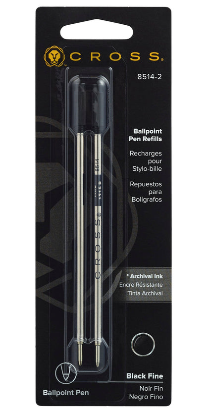 Cross ballpoint pen refills, black fine point, dual pack (2 refills) on Tampa Home & Garden Store
