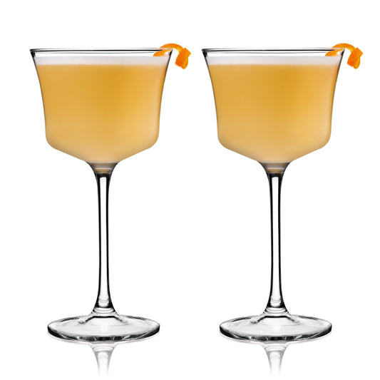 Raye Angled Crystal Whiskey Sour Glasses Set