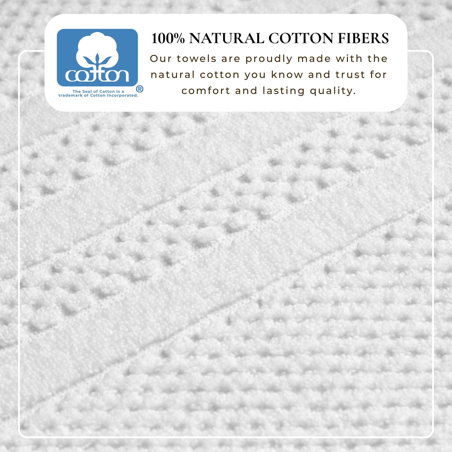 Premium Cotton Checkered Jacquard Towel for Bath