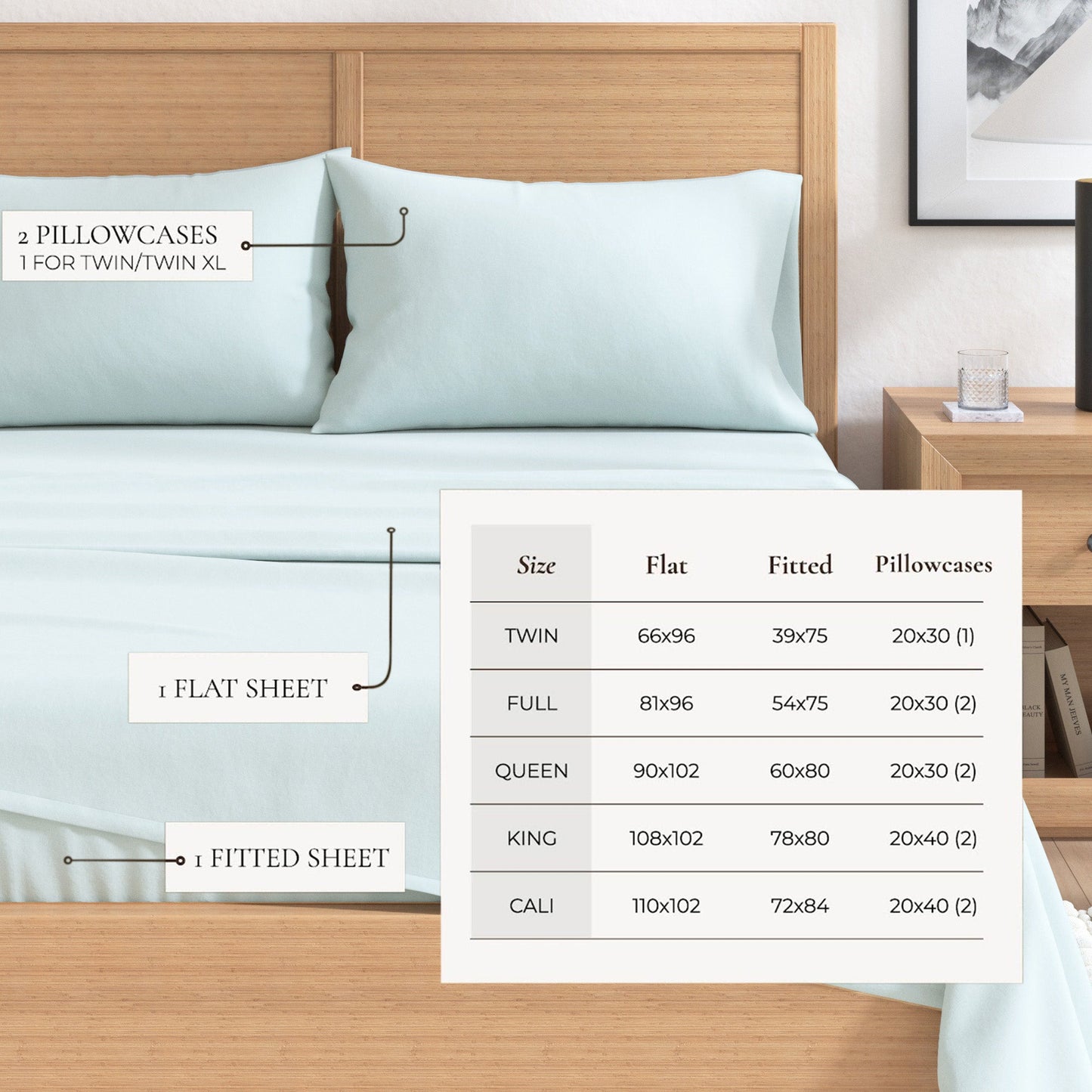 Soft and Natural Cotton Flannel Sheet Set