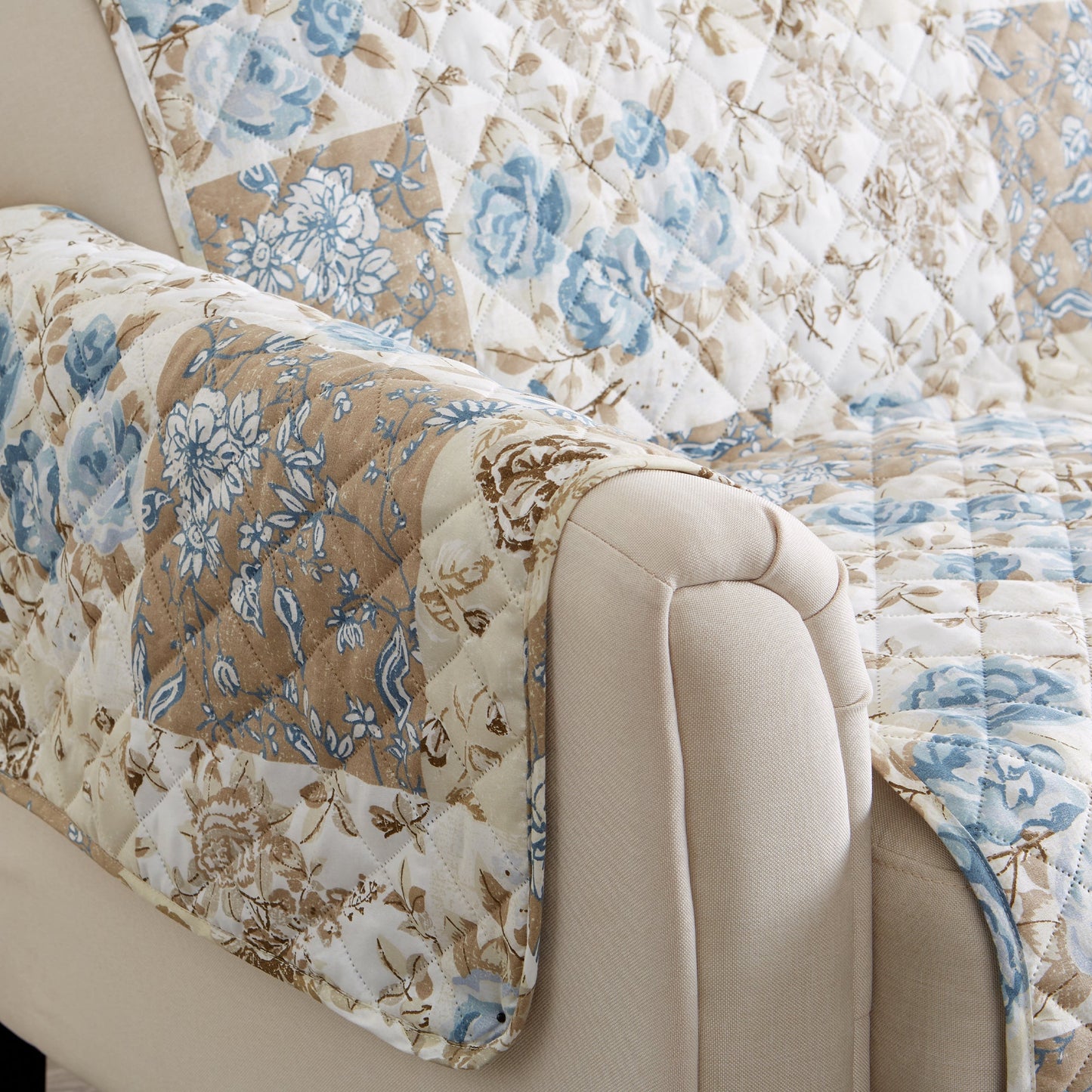 Stylish Floral Patchwork Cover and Protector