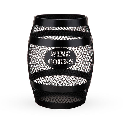 Modern Metal Barrel Cork Holder and Home Decor