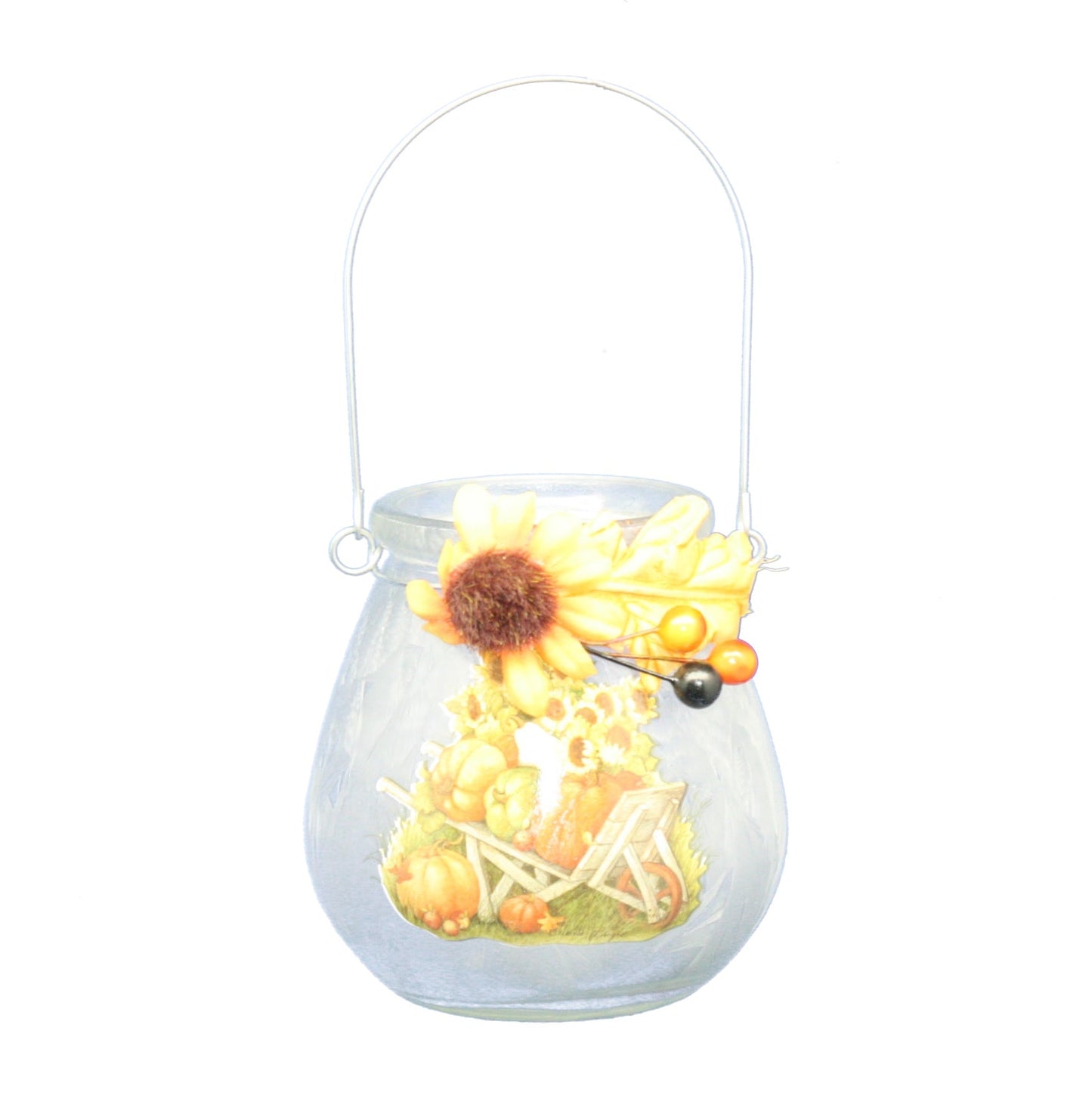 Frosted Glass Harvest Luminary -