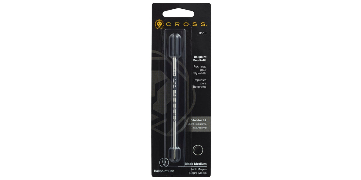 Ballpoint pen refill black medium by A.T. Cross, single pack on Tampa Home & Garden Store