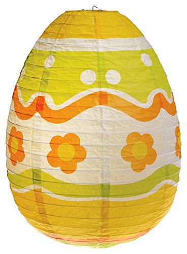 Lanterne en papier œuf - Motifs floraux printaniers