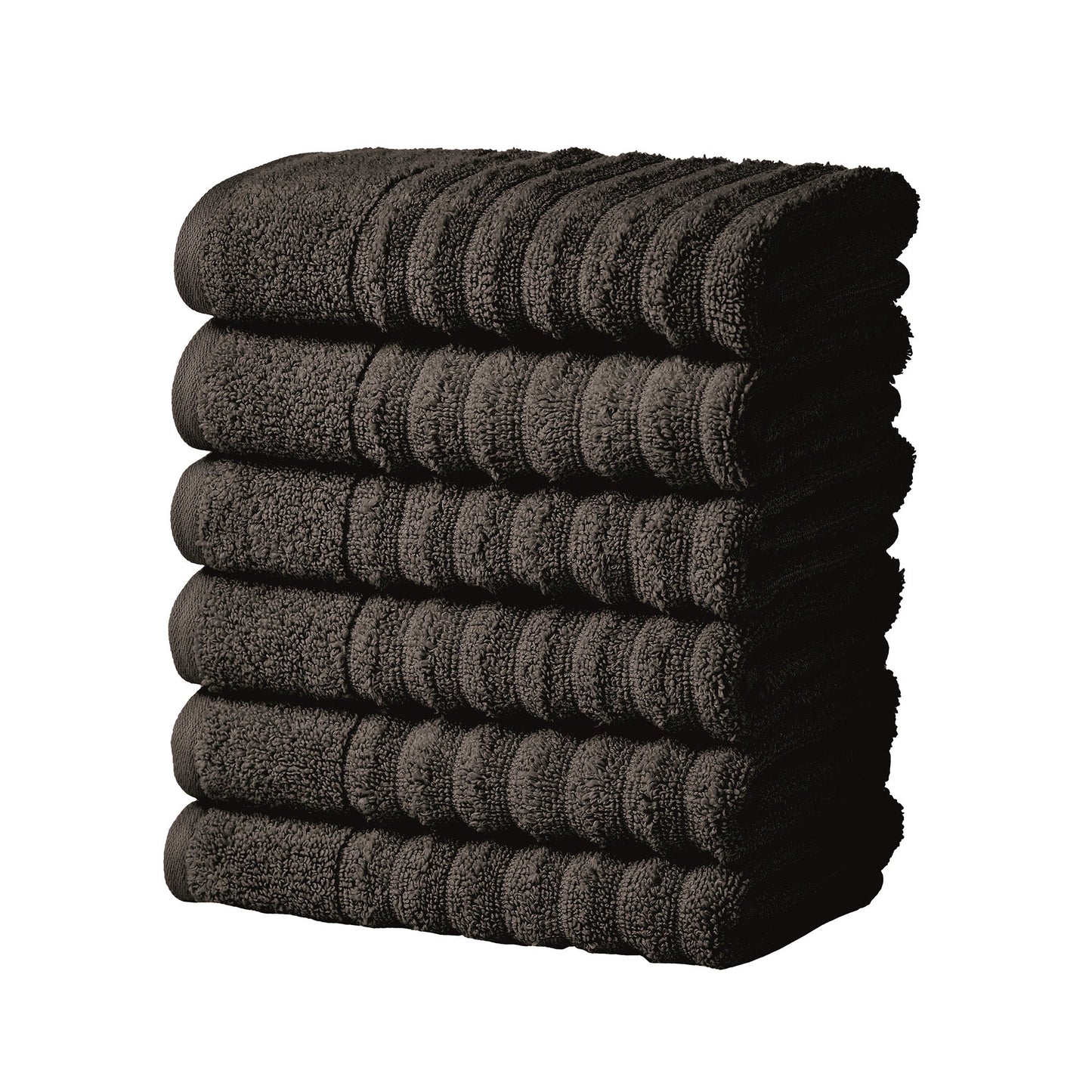 Luxury Combed Cotton and Ribbed Bath Towels
