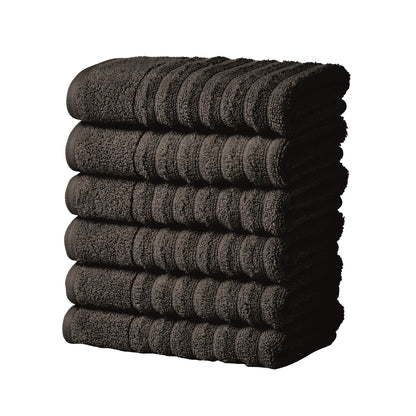 Luxury Combed Cotton and Ribbed Bath Towels