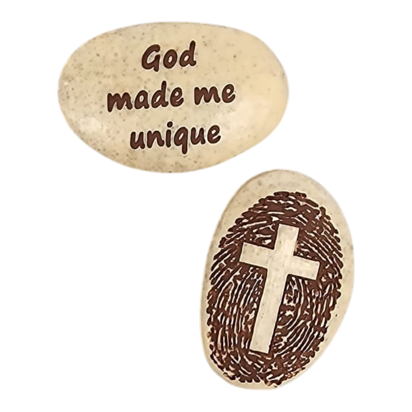 Jeton de foi à empreinte digitale de poche - Dieu m'a créé unique