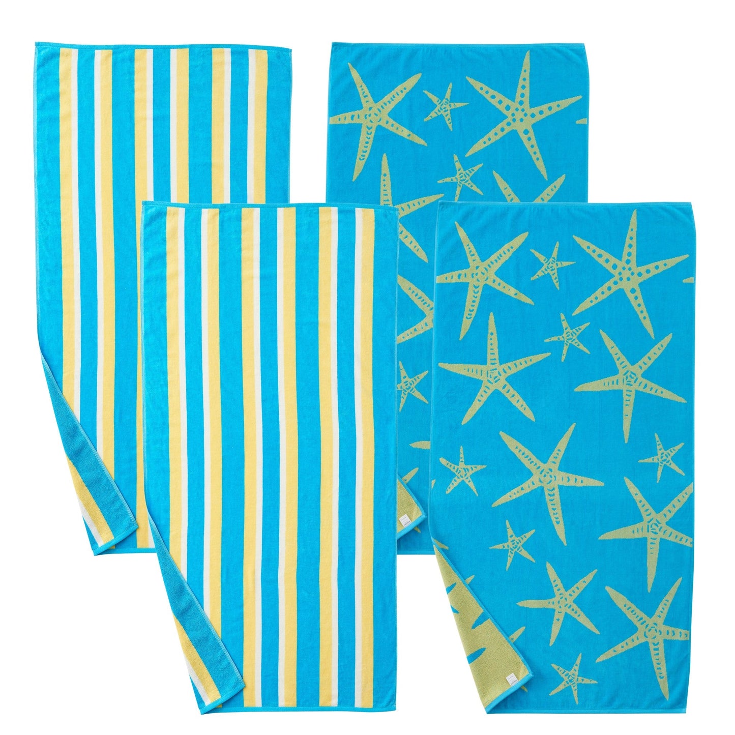 Velour Cotton Beach Towels and Maui Two Pack