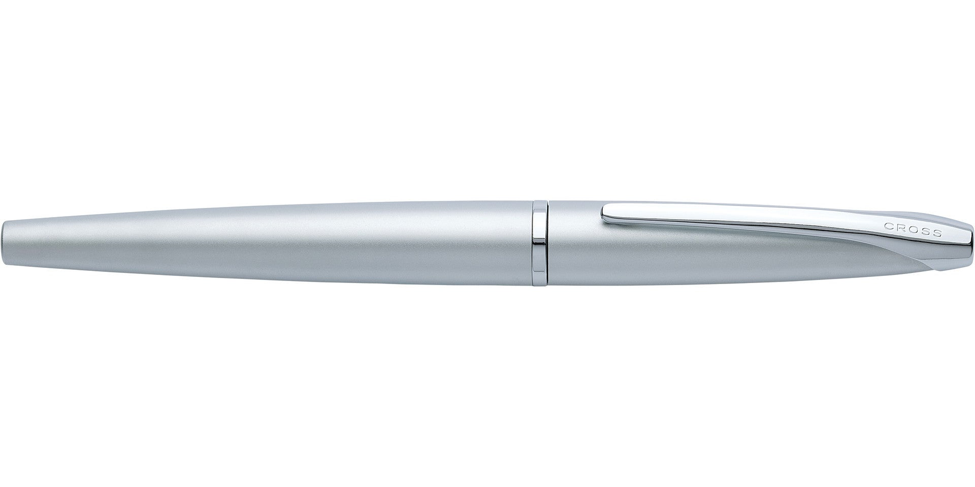 ATX Pure Chrome stainless steel fountain pen by A.T. Cross with chrome clip on Tampa Home & Garden Store