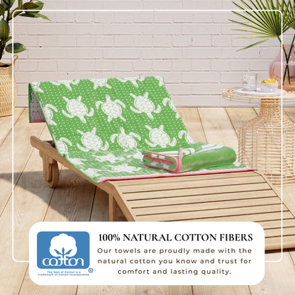 Velour Cotton Beach Towels and Maui Two Pack