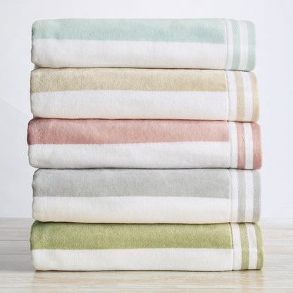 Striped Cabana Beach Towel and Soft Pastel Colors