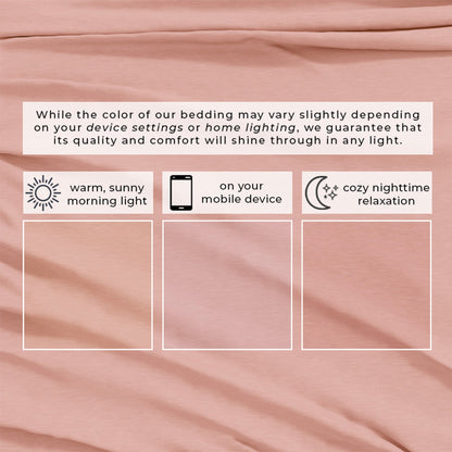 Heathered Jersey and Cotton Blend Bed Sheets