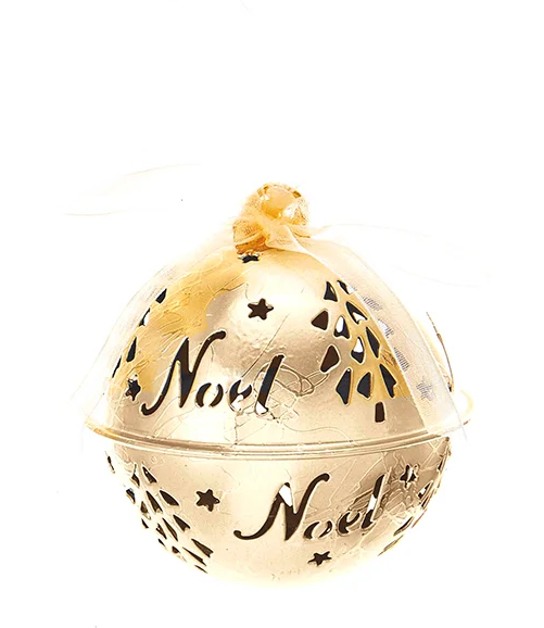 Hanging Word Bell Ornaments - Gold - - Tampa Home & Garden Store