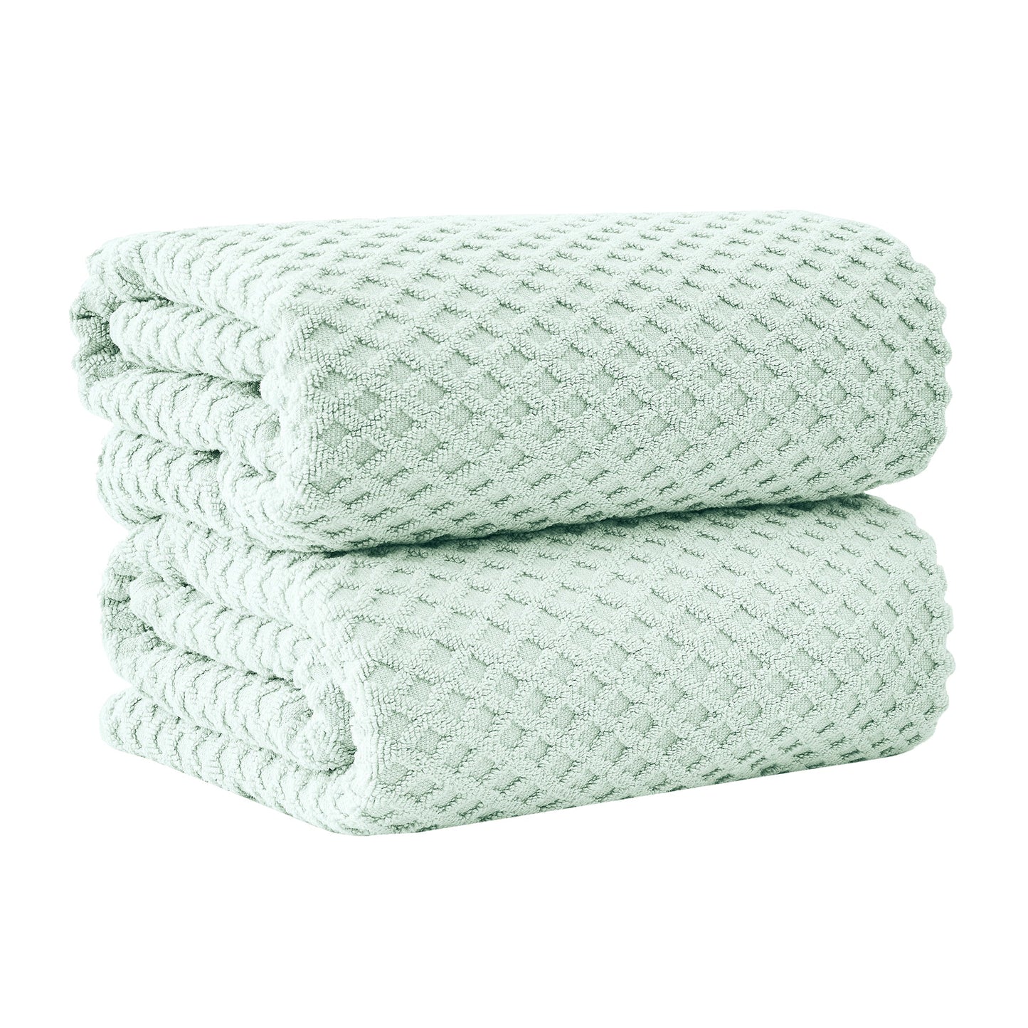 Cotton Diamond Waffle Weave Bath Towel Set