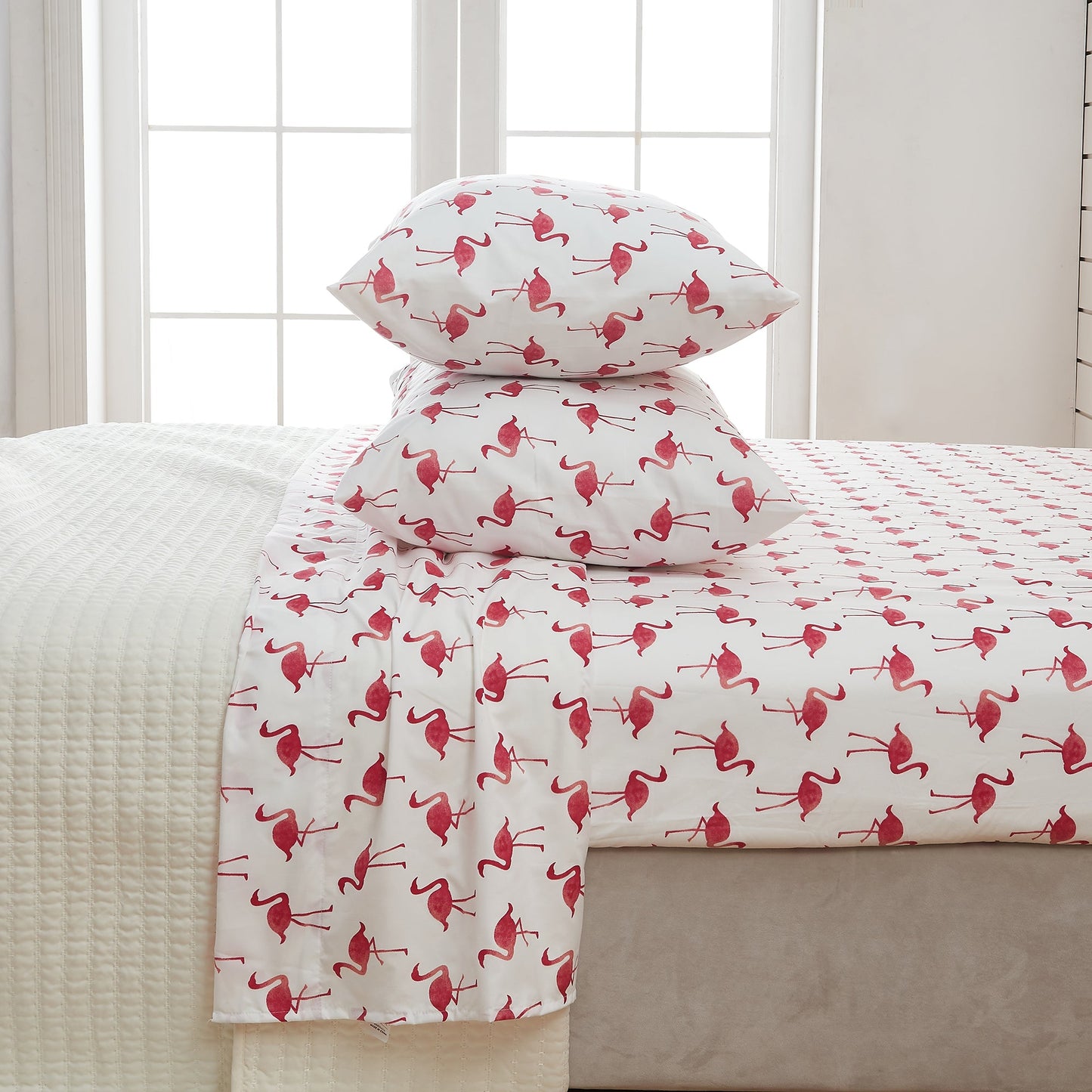 Lightweight Coastal Printed Sheet Set and Covers