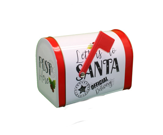Boîte cadeau en métal blanc - Boîte aux lettres