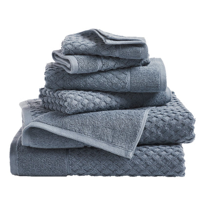 Cotton Diamond Waffle Weave Bath Towel Set