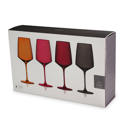European Lead Free Crystal Wine Glasses In Sunset