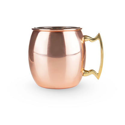 Brushed Copper Moscow Mule Mug and Stirrer