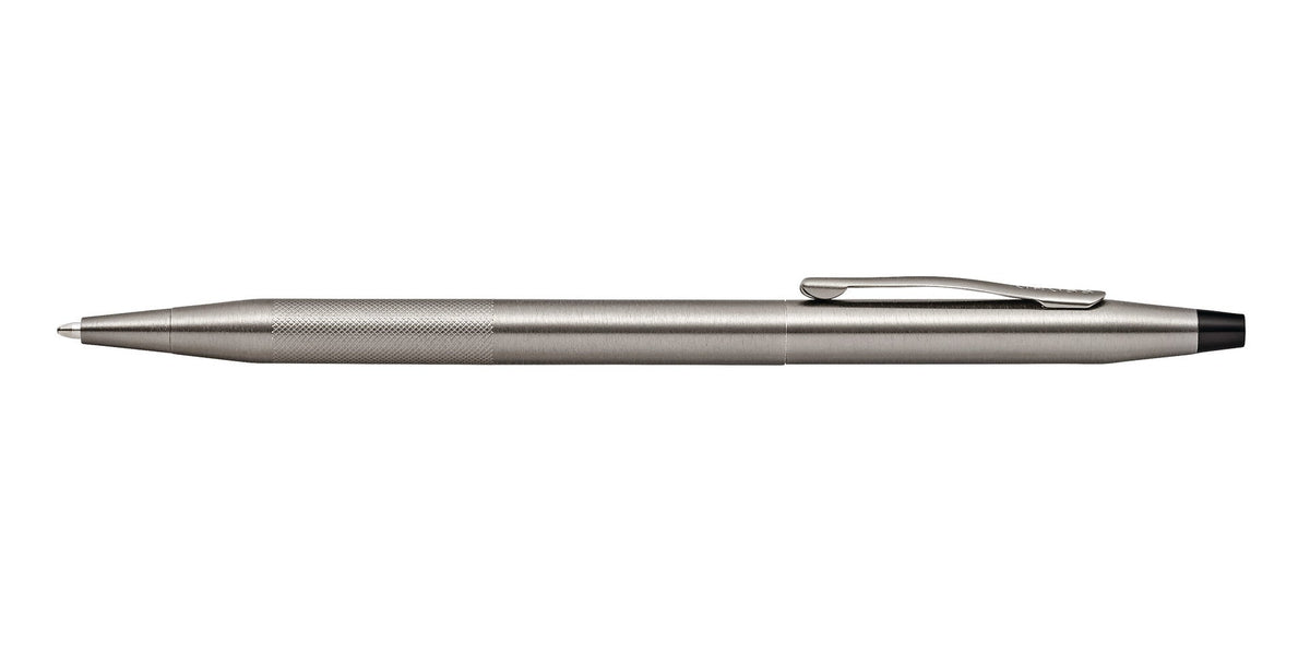 Classic Century Titanium Gray PVD micro-knurl ballpoint pen, A.T. Cross, sleek metal with clip on Tampa Home & Garden Store
