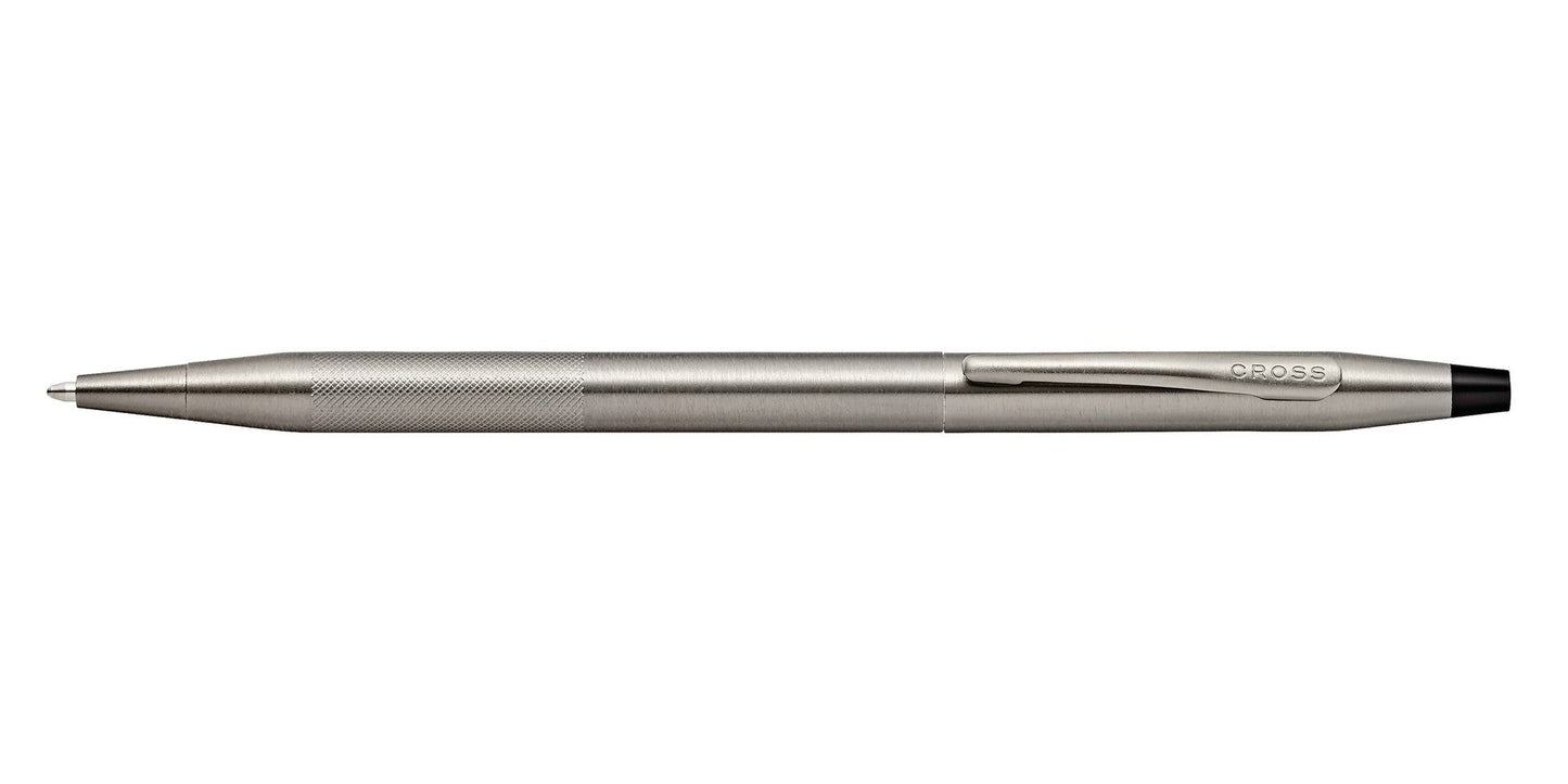 Cross Classic Century Titanium Gray PVD ballpoint pen with micro-knurl grip and CROSS clip on Tampa Home & Garden Store