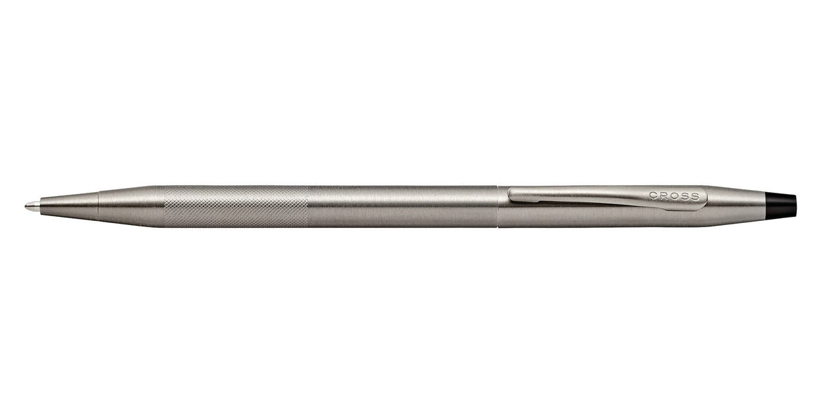 Cross Classic Century Titanium Gray PVD ballpoint pen with micro-knurl grip and CROSS clip on Tampa Home & Garden Store