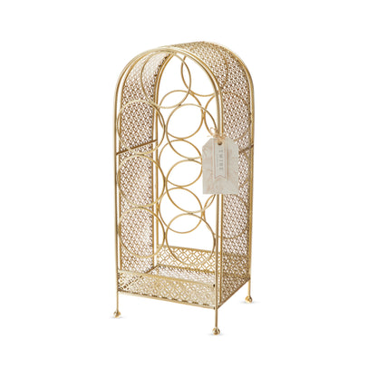 The Trellis and Cast Iron Seven Bottle Wine Rack