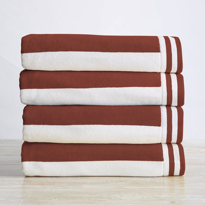 Striped Cabana Beach Towel and Soft Pastel Colors