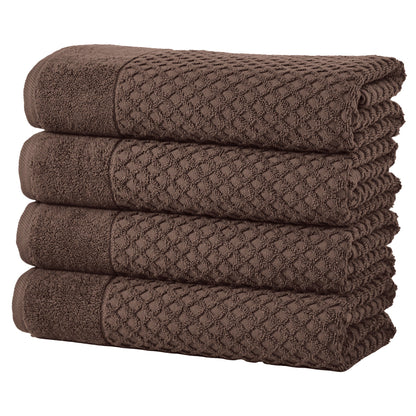 Cotton Diamond Waffle Weave Bath Towel Set