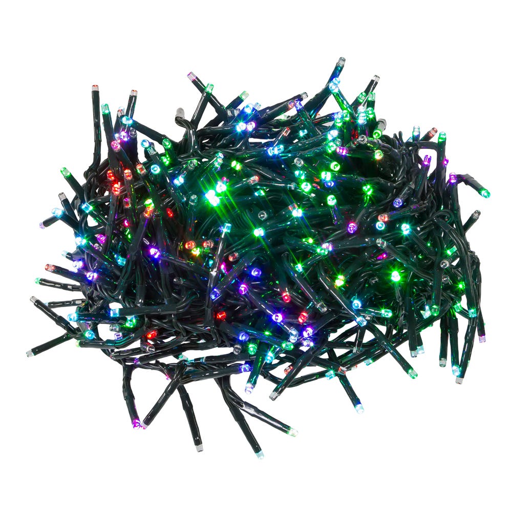 Guirlande lumineuse féérique à LED de 480 lumières, à couleurs changeantes et connectable